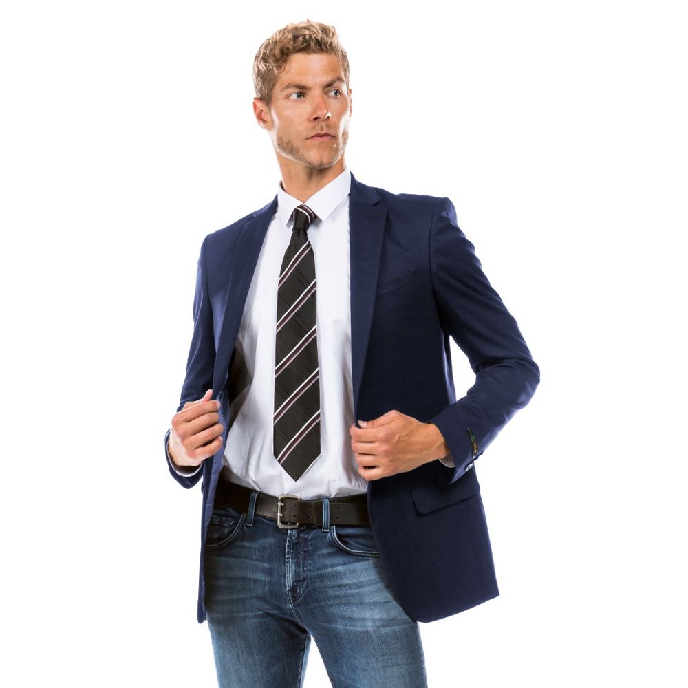 ZeGarie Tailored Fit Suit Separates Coat, Navy (Tailored to Move and Flex)